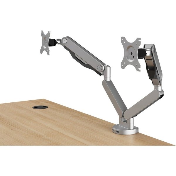 Hon Monitor Arm, Dual, w/2 USB Ports, 5.75"x15.83"x12.83", SE HONBDMAUSB